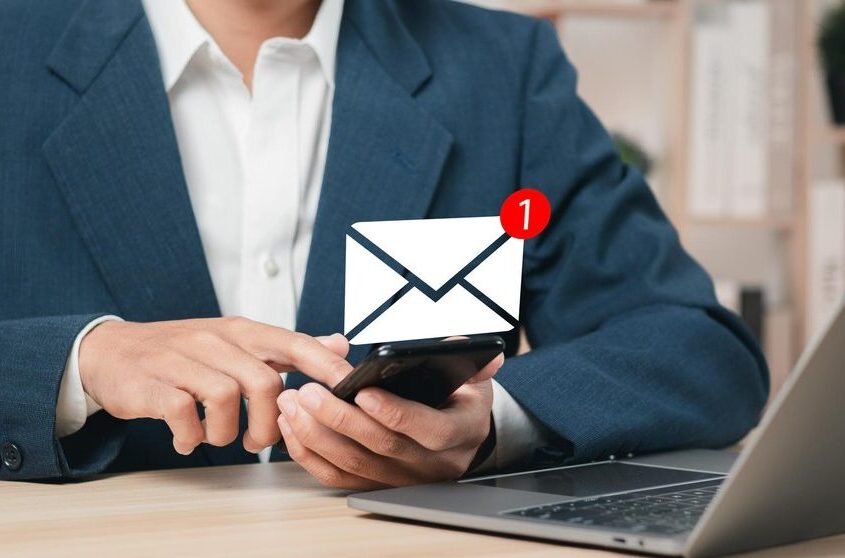 Businessman Using Smartphone